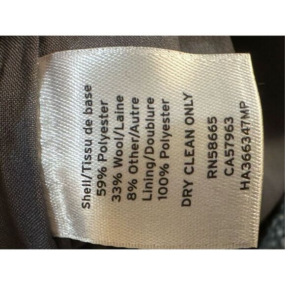 Halogen gray wool skirt with flounce size 4P - Picture 7 of 7